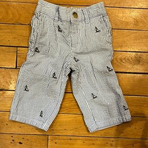 Janie and jack seersucker embroidered